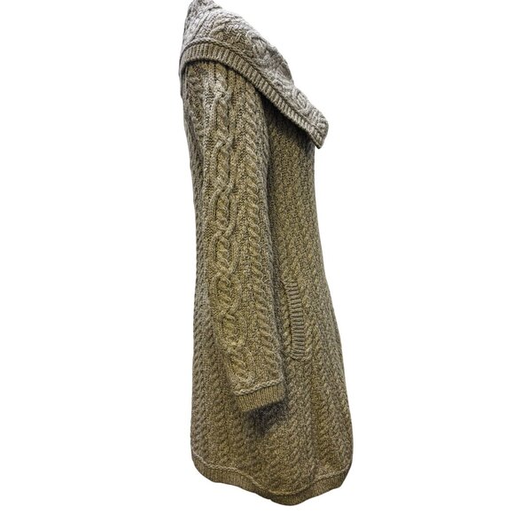 Blarney Woolen Mills Cable Knit Cardigan Sweater Gray S - Picture 3 of 8